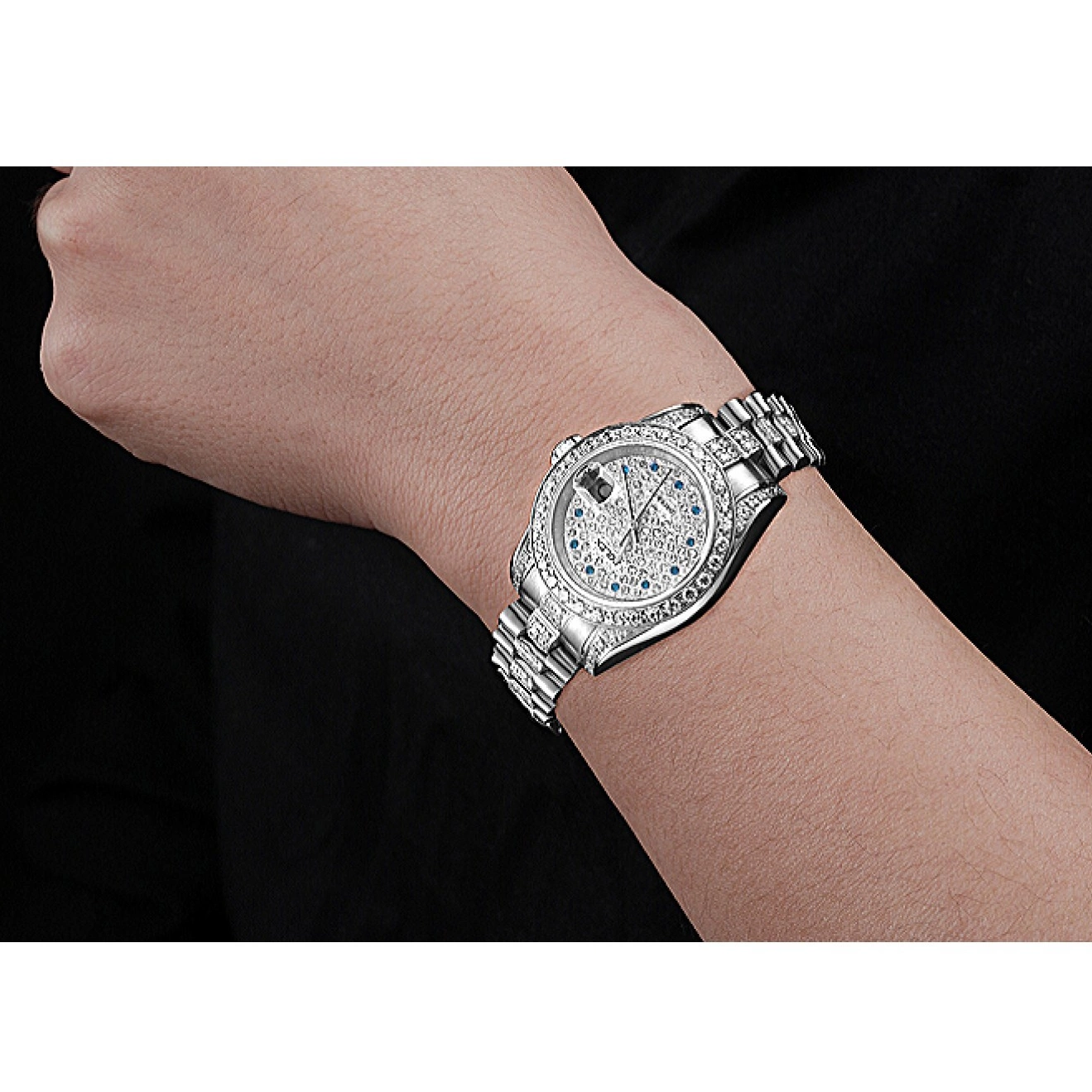 Aaa replica watch Rolex Dial Diamond DateJust Steel Swiss Stainless 622021 0814